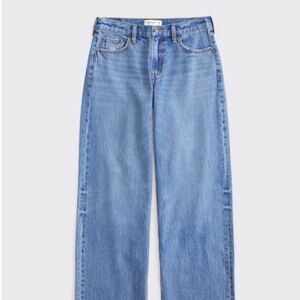 Abercrombie & Fitch Curve Love Low Rise Ultra Loose Jean, Size 33